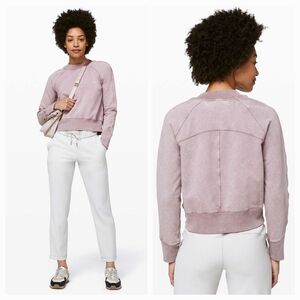 Lululemon Ready to Roll Crew Sz 6 Washed Vintage Look. Color Mauve.